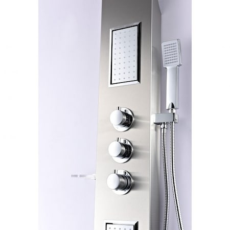 Anzzi Mesmer 58" Shower Panel in Brushed Steel SP-AZ8094